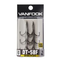 VANFOOK DT-58F PTFE COATED TREBLE HOOK