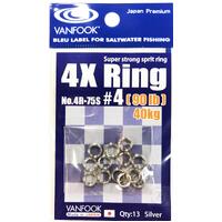 VANFOOK 4R-75S 4X SPLIT RINGS
