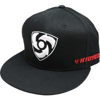 ATOMIC FLAT BRIM CAP - BLACK