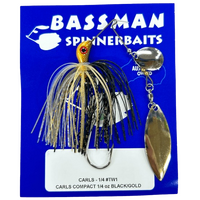 BASSMAN CARLS COMPACT SPINNERBAIT LURE 3/8oz