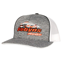 DOBYNS HEATHER CAP WHITE MESH ORANGE LOGO