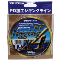 UNITIKA UNIVENTURE JIGGING X4 BRAID LINE 300m