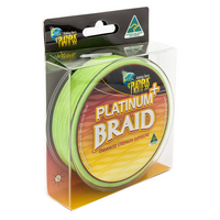 PLATYPUS PLATINUM PLUS BRAID LINE LIME GREEN 125yds