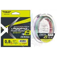 TORAY JIGGING PE X8 POWERGAME BRAID LINE 300m MULTI COLOUR