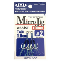 VANFOOK MICRO JIG ASSIST HOOKS TWIN - MJ-03