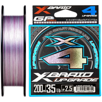 YGK X-BRAID UPGRADE X4 BRAID LINE 200m WHITE/RED